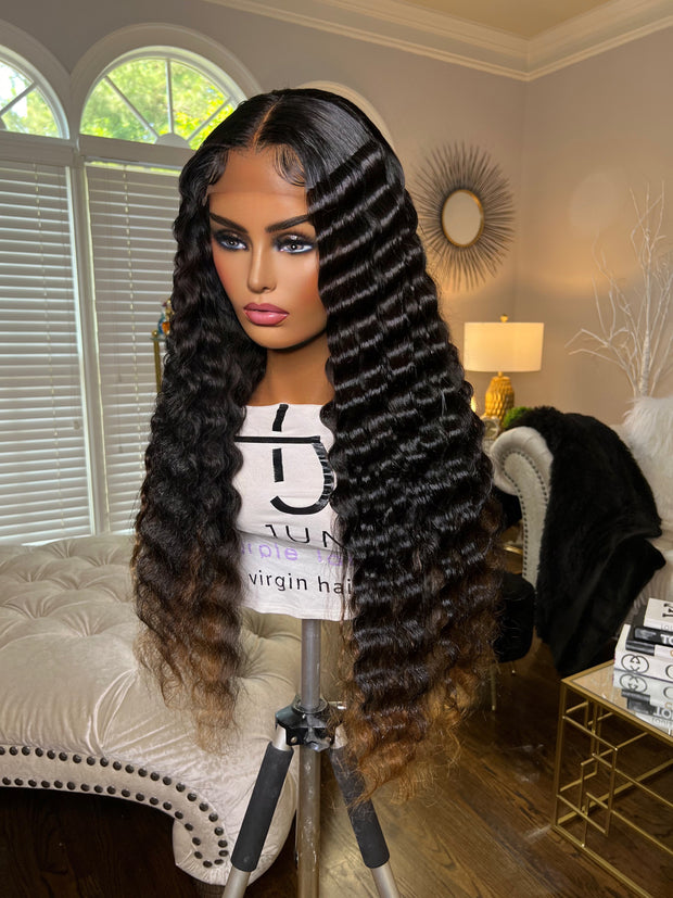 30” Handmade Wig w/color