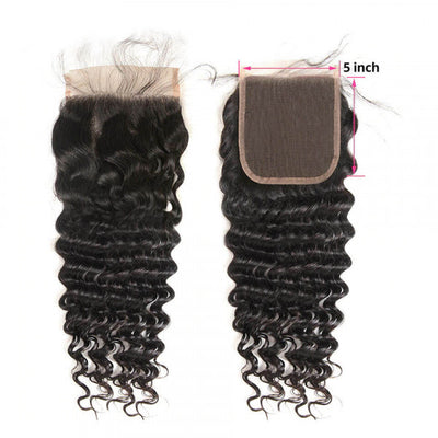 HD 5X5 EXOTIC CURLY CLOSURE (GOLD COLLECTION)
