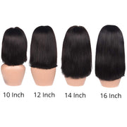 STRAIGHT 13X4 FRONTAL BOB 280 DENSITY TRANSPARENT LACE