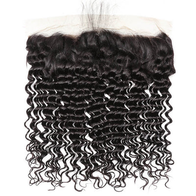 13X6 DEEP WAVE CURLY FRONTAL TRANSPARENT LACE (GOLD COLLECTION)