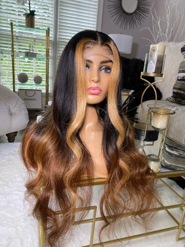 28" PERUVIAN BODY WAVE 4X4 CLOSURE WIG