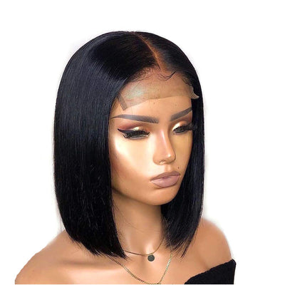 STRAIGHT 4X4 TRANSPARENT CLOSURE BOB 280 DENSITY TRANSPARENT LACE