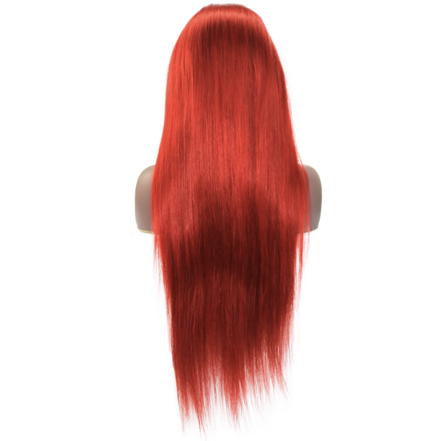 13X4 FRONTAL WIG BODY WAVE (RED)
