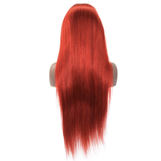 13X4 FRONTAL WIG STRAIGHT( RED)