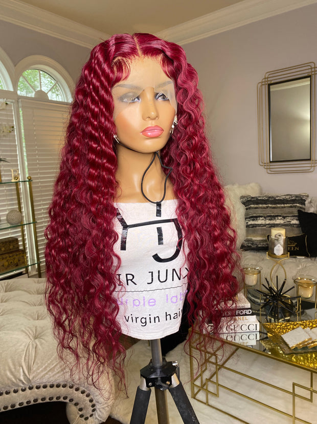 Red 26” 13x4 Frontal Wig