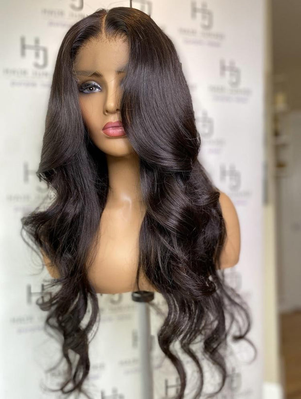 4X4 CLOSURE WIG PERUVIAN BODY WAVE 200 DENSITY  (HOLIDAY SAVINGS SALE))