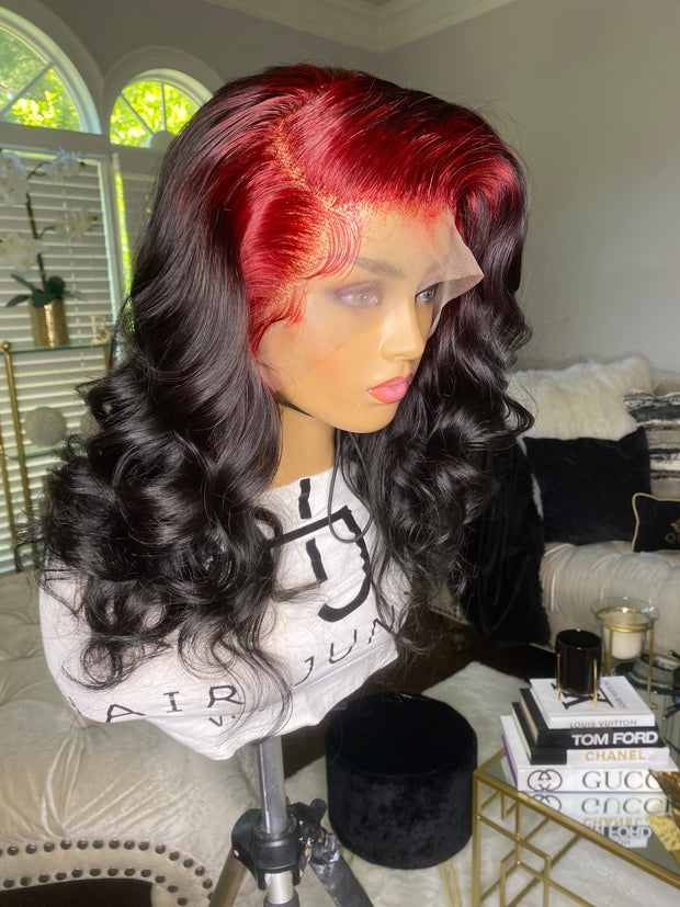 18” 13x4 Transparent Frontal Wig