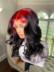 18” 13x4 Transparent Frontal Wig