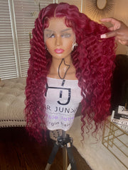 Red 26” 13x4 Frontal Wig