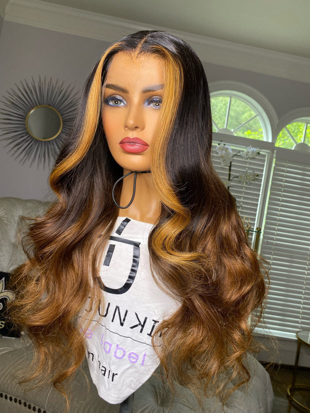 24” 13x4 Transparent Frontal Custom Wig