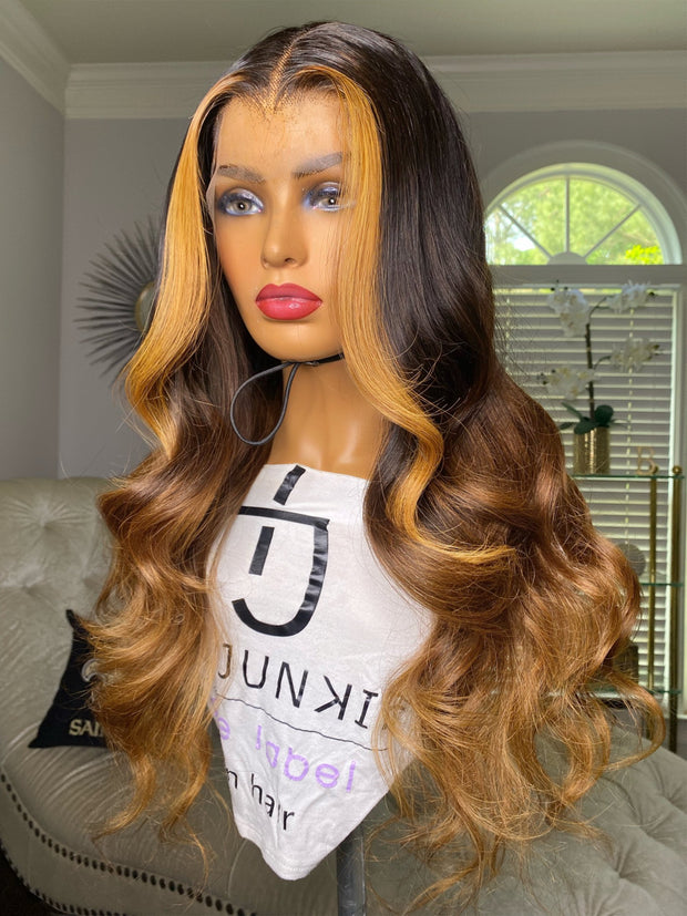 24” 13x4 Transparent Frontal Custom Wig